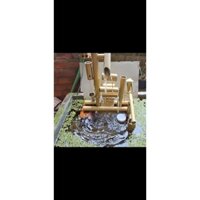 Guồng nước dân tộc mini. Tiểu cảnh guồng nước dân tộc