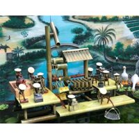 Guồng nước trang trí 80x50x60cm