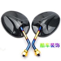 Gương Phản Chiếu Sửa Đổi Bằng Sợi Carbon Ma Lửa Mát Mẻ Chiến Tốc Độ Xe Tay Ga Gương Chiếu Hậu Xe Điện Little Turtle King
