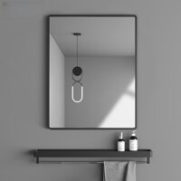 Gương Phòng Tắm Có Kệ Dán Tường Tự Dính Nhà Vệ Sinh Bồn Rửa Tay Không Đục Lỗ Chống Thấm