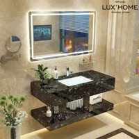 Gương Phòng Tắm Đèn LED Cảm Ứng Cao Cấp L68LCU LUXHOME - Gương LED Chữ Nhật Ngang Treo Tường - Để Bàn