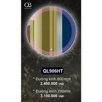 Gương phòng tắm đèn led tròn cảm ứng - QL906HT - 60 CM