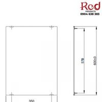 Gương soi hình chữ nhật hiện đại loại nhỏ TOTO YM4560A