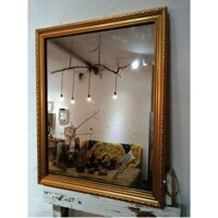 Gương soi khung màu vàng - 40x50