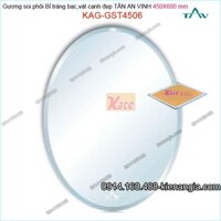 Gương soi  phôi Bỉ  sáng đẹp Tân An Vinh 450x600 mm KAG-GST4506 oval trái xoài