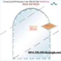 Gương soi phôi Bỉ  sáng đẹp Tân An Vinh 450x600 mm KAG-GST4523 ho văn vát lõm