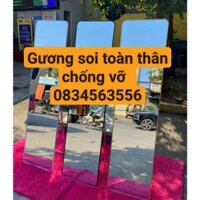 Gương soi toàn thân chống vỡ có chân tựa