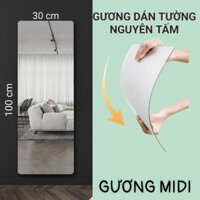 Gương soi toàn thân dán tường tráng gương acrylic 100x30cm