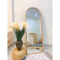 Gương soi toàn thân khung gỗ di dộng giá rẻ dáng vòm sang trọng cao cấp