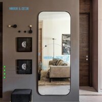Gương Soi Toàn Thân Viền Nhôm Đen Sơn Tĩnh Điện Kích Thước 50x150cm - Phong cách Bắc Âu Gương Trang Trí Nhà Cửa Nội Thất