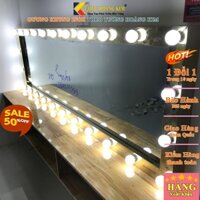 Gương toàn thân đèn led inox để sàn di động gương đứng trang điểm treo tương để bàn trang điểm kích thước tguonghoangkim