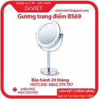 GƯƠNG TRANG ĐIỂM 2 MẶT KÈM ĐÈN LED BEURER BS69 CÓ MỘT MẶT PHÓNG LỚN GẤP 5 LẦN, BẠN CÓ THỂ NHÌN RÕ TỪNG NÉT KHUÔN MẶT