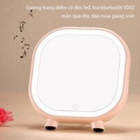 Gương trang điểm có đèn led, loa bluetooth YG02