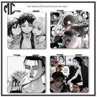 Gương Trang Điểm Gập Lại Được Di Động attack on titan eren jaeger carla mikasa ackerman / Gạch Men