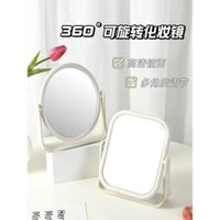 Gương trang điểm hai mặt để bàn, gương trang điểm đơn giản, gấp gọn, di động, gương đứng cho sinh viên, gương công chúa