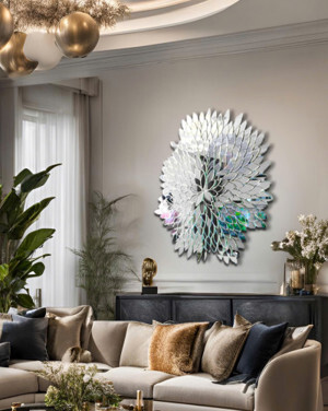 Gương trang trí phòng khách Natural