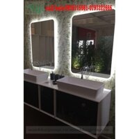 Gương treo tường + led 60x80cm( ship toàn quốc)