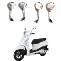 Gương tròn crome dùng cho xe tay ga Grande Attila elizabeth Vespa