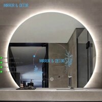 Gương tròn khuyết Gương Trang Trang Trí gương đèn led treo tường, gương decor phong cách độc lạ cách điệu không gian