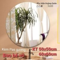 GƯƠNG TRÒN TREO TƯỜNG - GƯƠNG SOI NHÀ TẮM KÈM PAS HOẶC KEO DÁN
