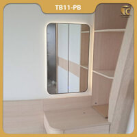 Gương Viền Thép Sơn Tĩnh Điện HCN, Oval, Elip , Vòm Chùa Hậu Led Có Cảm Ứng TB11-PB ( Gương Phổ Thông )