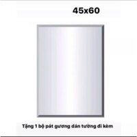 GƯƠNG VUÔNG VÁT CẠNH 45-60 ,GƯƠNG PHÒNG TẮM-TẶNG KÈM BỘ PASS TREO-THIẾT BỊ VỆ SINH KHÁNH VÂN