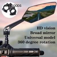 Gương xe đạp MAXGOODS, 360° Gương chiếu hậu xe máy có thể gập lại có thể xoay được, Phụ kiện phản quang Xoay gương xe đạp
