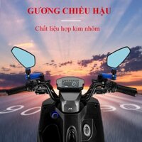 Gương xe máy gương gù gắn tay lái xe máy bằng chất liệu nhôm CNC thiết kế thời trang phù hợp cho mọi dòng xe