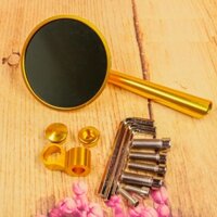 Gương xe máy, kính chiếu hậu tròn xoay 360 độ hàng loại 1