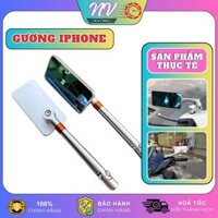Gương xe máy mẫu Iphone thời trang mini Rizoma, kính chiếu hậu gắn chân kính cho AB, SH Mode, Wave,…