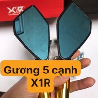 Gương xe máy thời trang 5 cạnh X1R chính hãng bảo hành 1 năm không bị trờn ren trong quá trình sử dụng