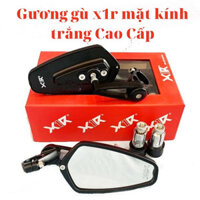 Gương xe máy thời trang 5 cạnh tay lái gương gù chân gương X1R chính hãng bảo hành 1 năm cuong biker