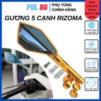 Gương xe máy thời trang mini chiếu hậu Rizoma 5 cạnh nhôm màu full cây cho Wave AB SH SH Mode