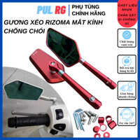 Gương xe máy thời trang Rizoma XÉO nhôm màu full cây cho xe Wave SH SH Mode AB mặt kính chống chói
