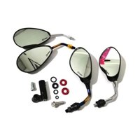 Gương xe máy thời trang H2C/CRG 1 cái trái kèm ốc salaya chân xoay 360 độ cao cấp cho Wave AB SH Winner Exciter Vario...