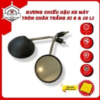Gương xe máy tròn xi inox chân 8li & 10li , kính chiếu hậu hàng Việt Nam chất lượng cao - PKXM 3AESHOP