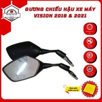 Gương xe máy Vision bản 2016 & bản 2021-2024 mới nhất , kính chiếu hậu chất lượng cao - PKXM 3AESHOP