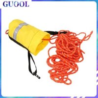 Guool 16m Kayak Phản Quang Ném Nước An Toàn Túi Ném Dây Nổi Màu Đỏ