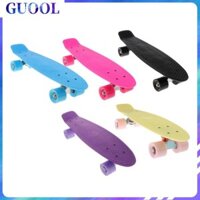 Guool 22inch Ban Mini Cruiser Ván Trượt Trẻ Em Xe Tay Ga Longboard Trẻ Em Retro Ban Bánh Xe Tải ABEC-7 Vòng Bi