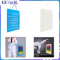 Guool Đai Karate Tổ Chức Chống Bụi Nhẹ Di Động Taekwondo Đai Hiển Thị Giá Đỡ Đai Karate Hiển Thị Giá Cho 8 Đai