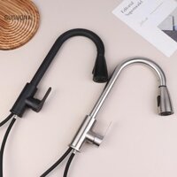 Guouqna 304 Thép Không Gỉ Kéo Ra Vòi Bồn Rửa Nhà Bếp Vòi Nước Gắn Sàn Trộn Dòng er Đầu Xoay 360 Nóng Lạnh Vòi GUOUqna