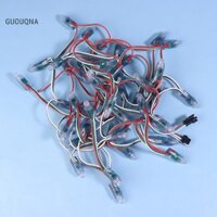 Guouqna 50 Cái DC5V WS2811 Mô-đun đèn Led Pixel đủ màu 12MM 14CM Dây IP68 Dây đèn Led kỹ thuật số RGB chống nước để trang trí lễ hội GUOUqna