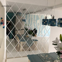 Guouqna Kim Cương Ghép Miếng Dán Gương Acrylic Tự Dính Đề Can Dán Tường Guouqna