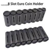Guouqna Sáng Tạo Di Động 8 Khe Cắm Euro Đồng Xu Hộp Đựng Đồng Xu Euro Bộ Sưu Tập Cho Gia Đình Bồi Bàn Người Lái Xe Đồng Xu Cá Heo An Toàn GUOUqna