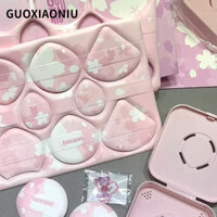 GUOXIAONIU Bông phấn Cherry Blossom Powder Puff Combination Marshmallow Air Cushion Kem nền lỏng đặc biệt