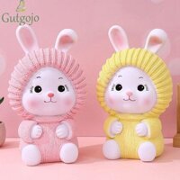 Gutgojo Bể Chứa Dung Tích Cao, Thiết Kế Thỏ Dễ Thương Thỏ Heo Đất, Phim Hoạt Hình Đa Năng Chống Rơi Vinyl Heo Đất Bé Gái