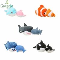 Gutgojo Đồ chơi sang trọng động vật biển, Mô hình nụ hôn mô hình Búp bê cá heo, Động vật nhồi bông ngộ nghĩnh Cá Orca Hoạt hình Dây kéo Đồ chơi trẻ em sang trọng