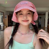 Gutgojo Mũ Bóng Chày Kẻ Sọc, Mũ Bandana Thêu Phong Cách Hàn Quốc, Bông Thời Trang Vintage Chống Nắng Chữ Khăn Trùm Đầu Mũ Kỳ Nghỉ