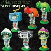 Gutgojo Plants Vs Zombie Anime Hình, Mô hình máy tính để bàn Cây may mắn ngẫu nhiên Vs Zombies Khối xây dựng Đồ chơi, Bộ sưu tập Ins Q Phiên bản Plant Zombie Nhân vật hành động Quà tặng sinh nhật