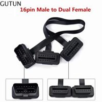 GUTUN Bộ chuyển đổi ELM327 30cm Đế bằng + Mỏng OBD OBDII Đực sang cái Cáp nối dài OBD2 Cáp nối dài ô tô Đầu nối Máy Quét Chẩn Đoán Cáp mở rộng máy quét Bộ chia chữ Y OBDII